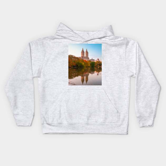 Central Park Fall 1 Kids Hoodie by igjustin